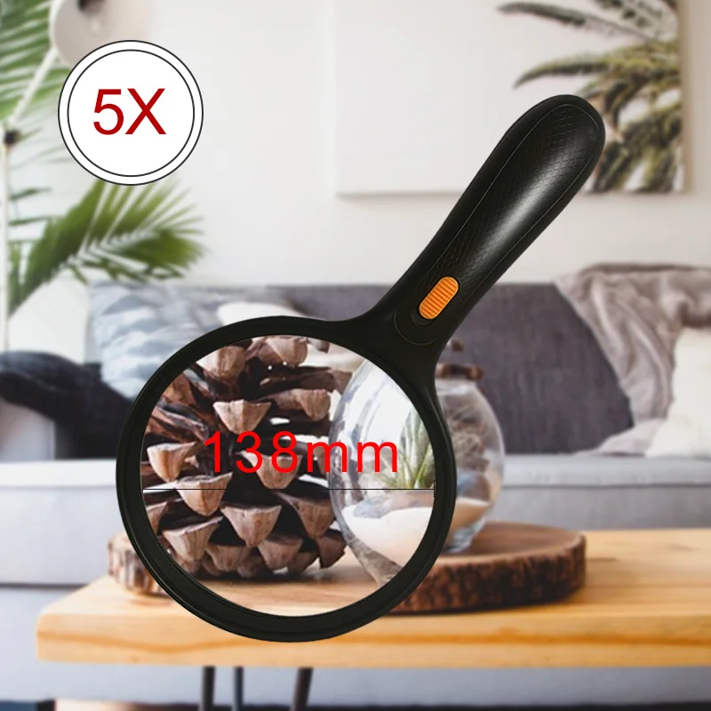 Ручной увеличительный микроскоп с 10 кратным увеличением увеличительное стекло