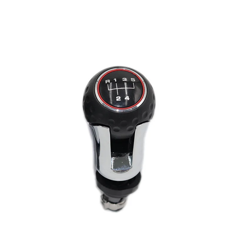 Для VW Golf Mk7 GTI 2013-17 5-speed/6-speed новая кожаная ручка переключения рулевого механизма автомобиля с крышкой багажника ручка подходит для левостороннего водителя - Название цвета: 5 speed gear knob