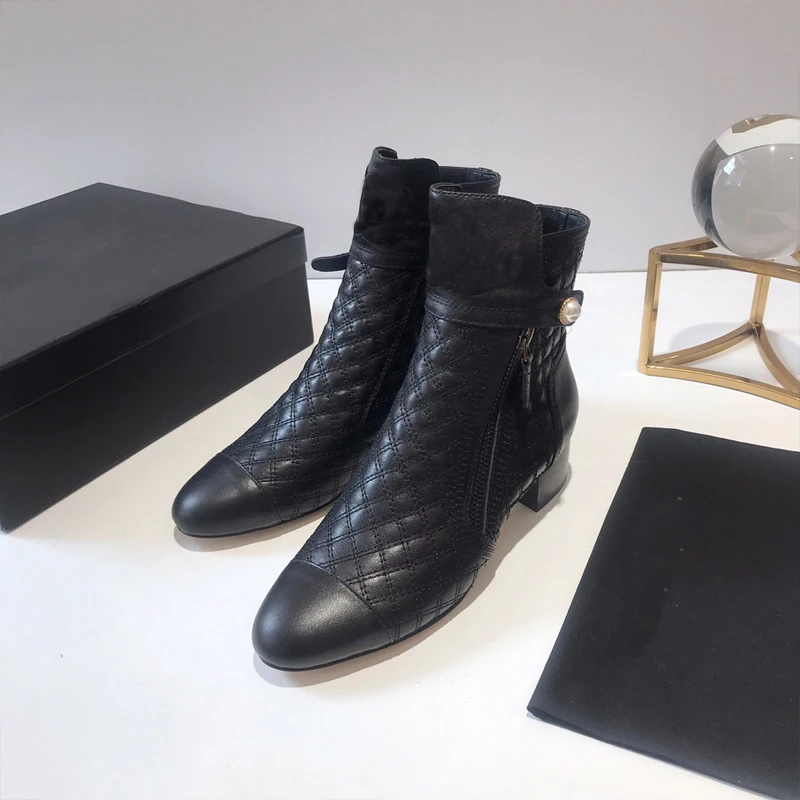 Ботинки из натуральной кожи женские ботильоны hZapatos De Mujer Bottes Femme Stivali da donna