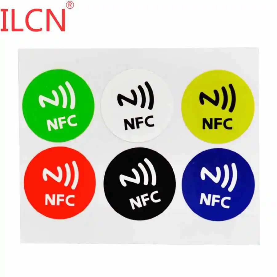 13 56 МГц 1K UID Сменные перезаписываемые бирки наклейки F08 NFC 6 цветов чип бирка