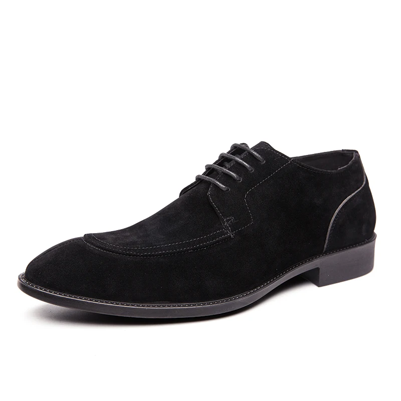 Misalwa/Прямая поставка; мужские туфли на плоской подошве; повседневные модельные туфли с острым носком на шнуровке; Легкие офисные, деловые, свадебные мужские лоферы - Цвет: BLACK