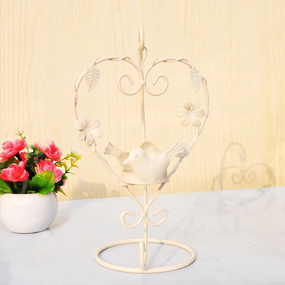 Полый Держатель Подсвечники Tealight подвесной фонарь клетка для птиц винтажная кованая