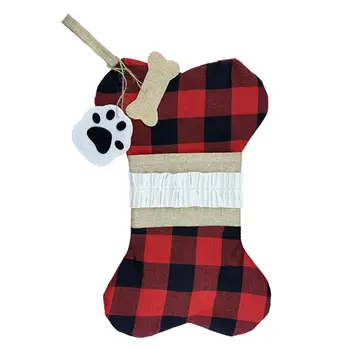 

Christmas Tree Hanging Gift Bone Sock Christmas Decoration Stocking Sock Gift Candy Bags Lovely Gift Bag For Christmas