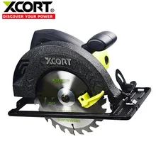 Xcort 1500w 5000rpm serra circular elétrica 185mm ferramentas elétricas canal de poeira multi função máquina de corte 7/9 polegadas dc disco viu