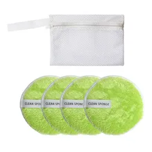 4 шт. пуховка для пудры Пушистый Плюшевый для снятия макияжа полотенце для очищения лица текстильная салфетка удобная мягкая пышная красота макияж с сумками 9,17