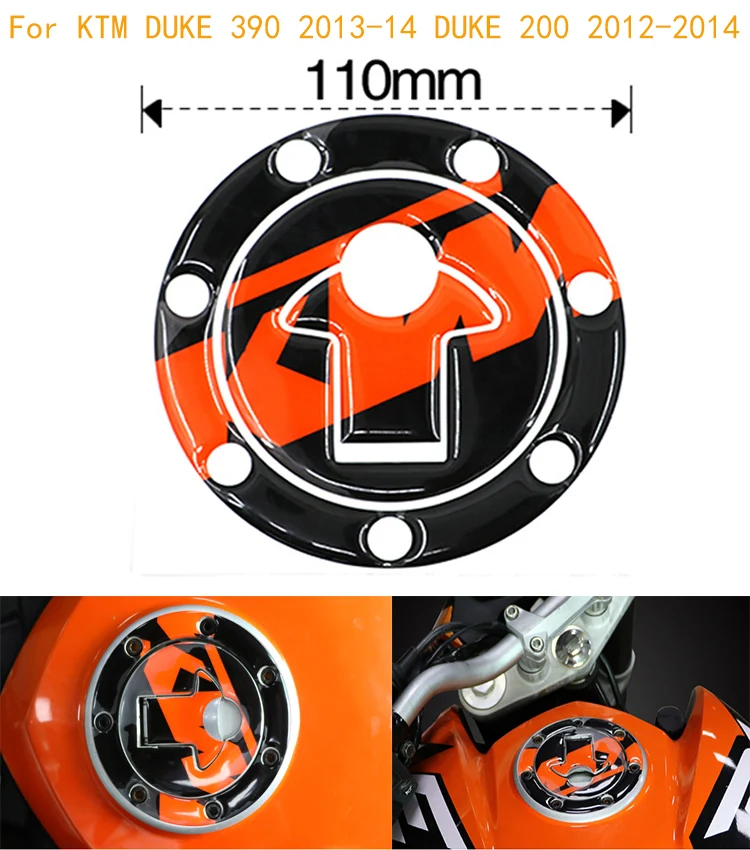 Светоотражающие наклейки на топливный бак для мотоцикла декоративные KTM DUKE 390 200