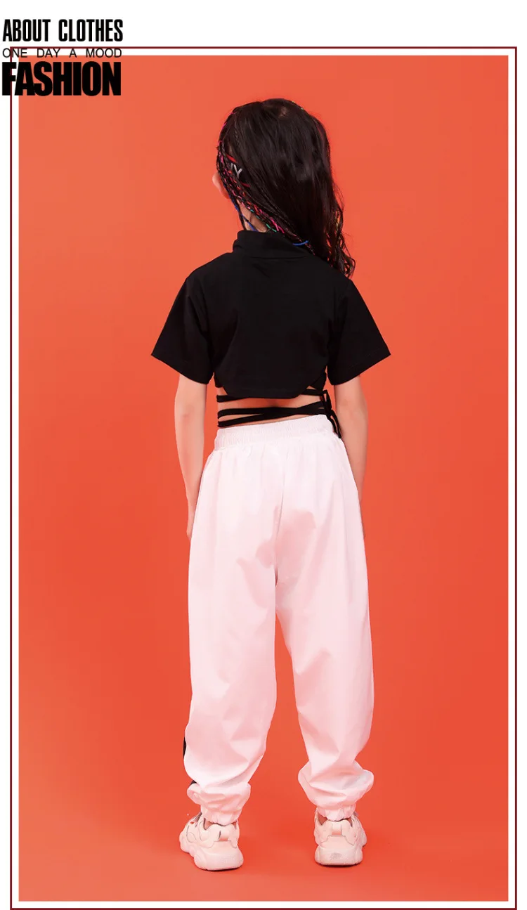 Child girl clothes summer set 7 6 8 10 12 14 16 Years Hip Hop Costume fashion kids outfit clothes Girls Ballroom Clothing (14)