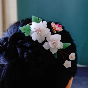 

Hot Fashion Vintage Flower Hair Combs Headdress Prom Bridal Wedding Hair Accessories Lampwork Leaves Hair Jewelry Hair Pins Gift