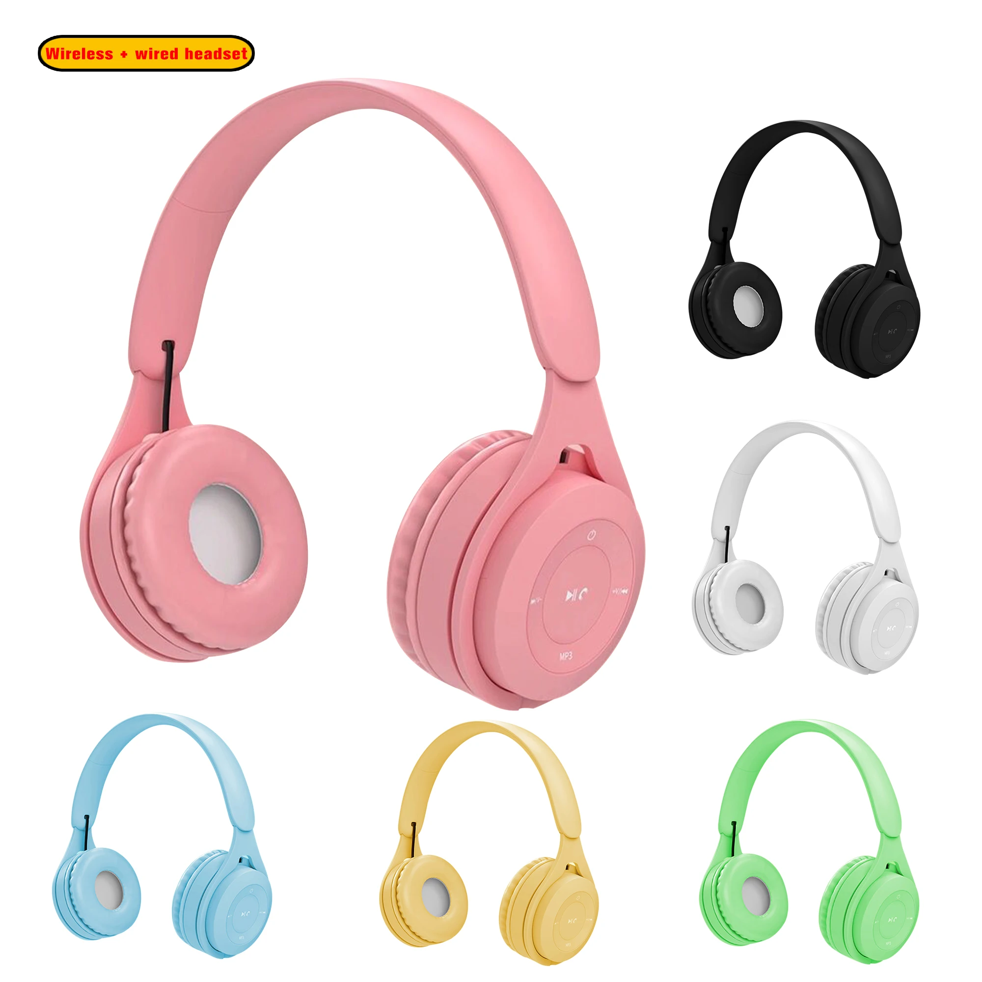 Новинка наушники Проводная bluetooth игровая гарнитура Стерео шумоподавление умные с микрофоном Поддержка TF