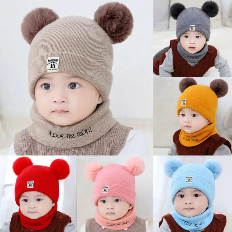toddler hat and scarf set