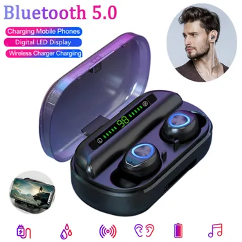 

V10 BT5.0 Waterproof Mini Earbuds TWS Wireless LED Earphone InEar Stereo Headset