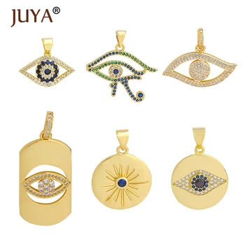 

JUYA Evil Eyes Necklace Pendants CZ Charms for Women Fashion Jewelry Luxurious Jewelry Making Supplies Hand Made Accessories