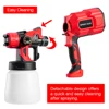1.8MM Nozzle Spray Gun 550W 220V 800ML Car/Wall Painting High Power Spay Guns Home Electric Paint Sprayer Easy Cleaning ► Photo 3/6