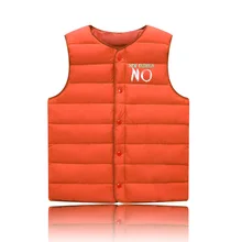 Алиэкспресс Лидер продаж, детский пуховый хлопковый жилет осенне-зимний Стильный хлопковый жилет для мальчиков и девочек