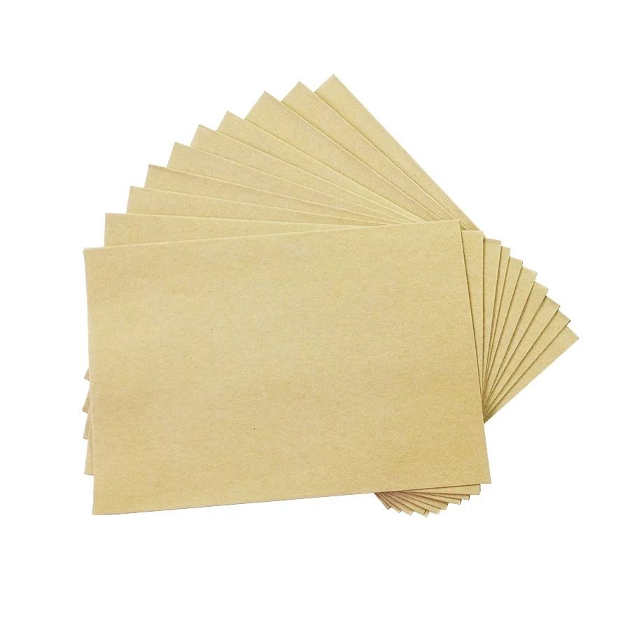 100 pçs lote novo simples kraft papel