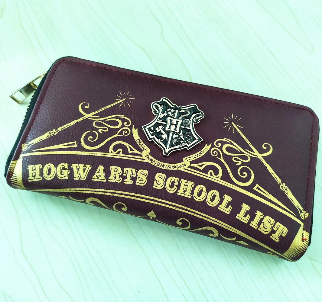 Х. Поттер Хогвартс школьный клатч кошельки конверт кошелек длинный искусственная кожа/PU кошелек на молнии