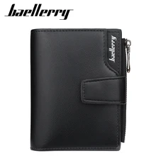 

Men'S Wallet Women'S Wallet Leather Short Wallet With Zipper Coin Pocket Id Credit Card Holder Passport Cover Unisex Coin Purse