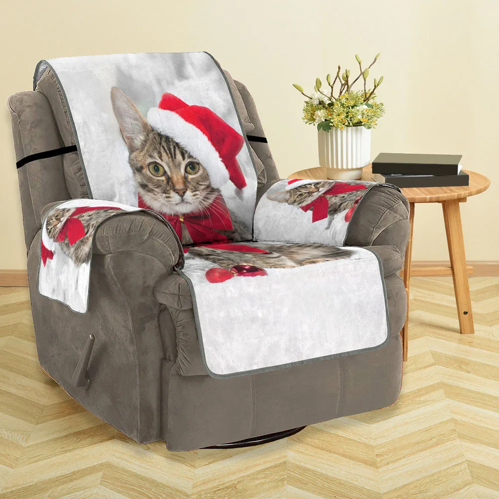 

1 PCS Sofa Cover Set Sofa Couch Cover Cartoon 3D Christmas Sofa Protector Decor for Living Room Couch Cover