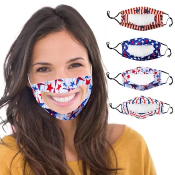 

1/4 Pc Dustproof Mouth Mask With Clear Window Visible Expression For The Deaf And Hard Of Hearing Face Mask Masque Mascarillas