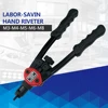 Manual Rivet Gun Kit Hand Rivet Tool Rivet Nut Setting Tool Nut Setter Hand Riveter with Mandrels M3/M4/M5/M6 Riveter Gun Tool 3