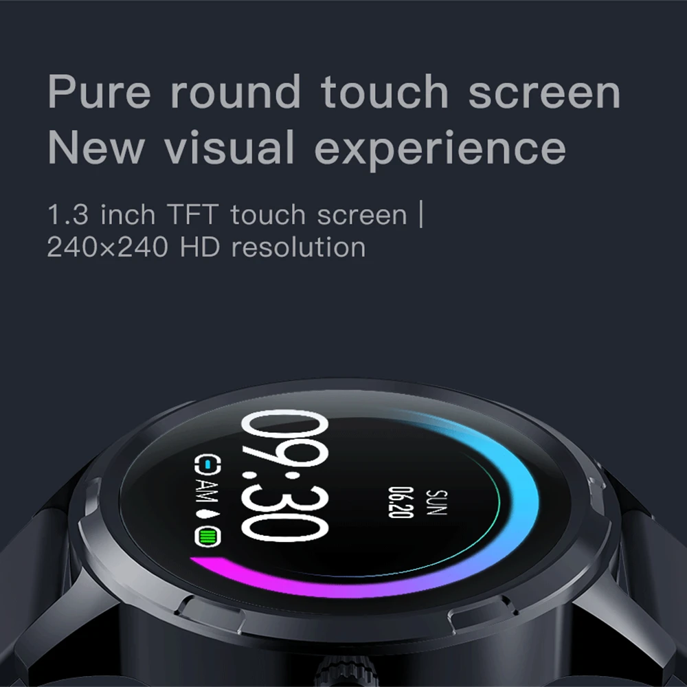 Cobrafly X20 Смарт-часы для мужчин и женщин круглый полный сенсорный экран фитнес-трекер монитор сердечного ритма IP67 Водонепроницаемый для huawei Xiaomi