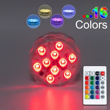 

LED Light Aquarium Waterproof LED Colorful Underwater Light Highlight Remote Control Creative LED Submarine Lamp
