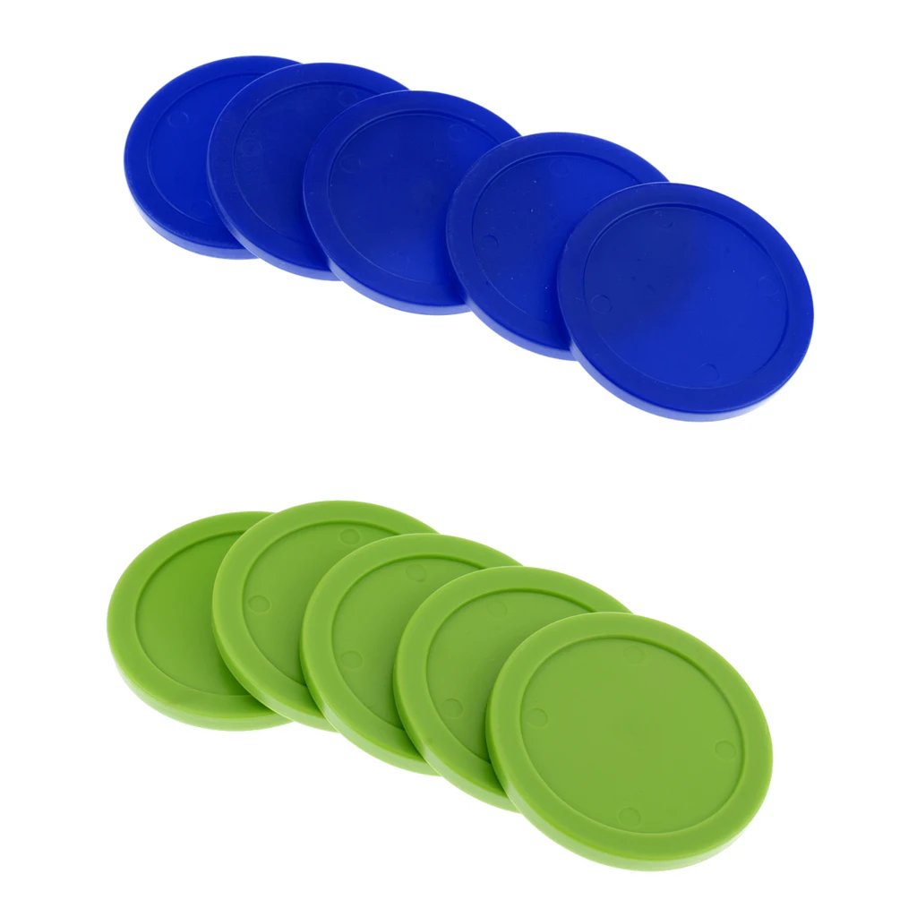 10Pcs/set Durable Plastic Air Hockey Table Replacement Pucks 62mm / 2.44inch