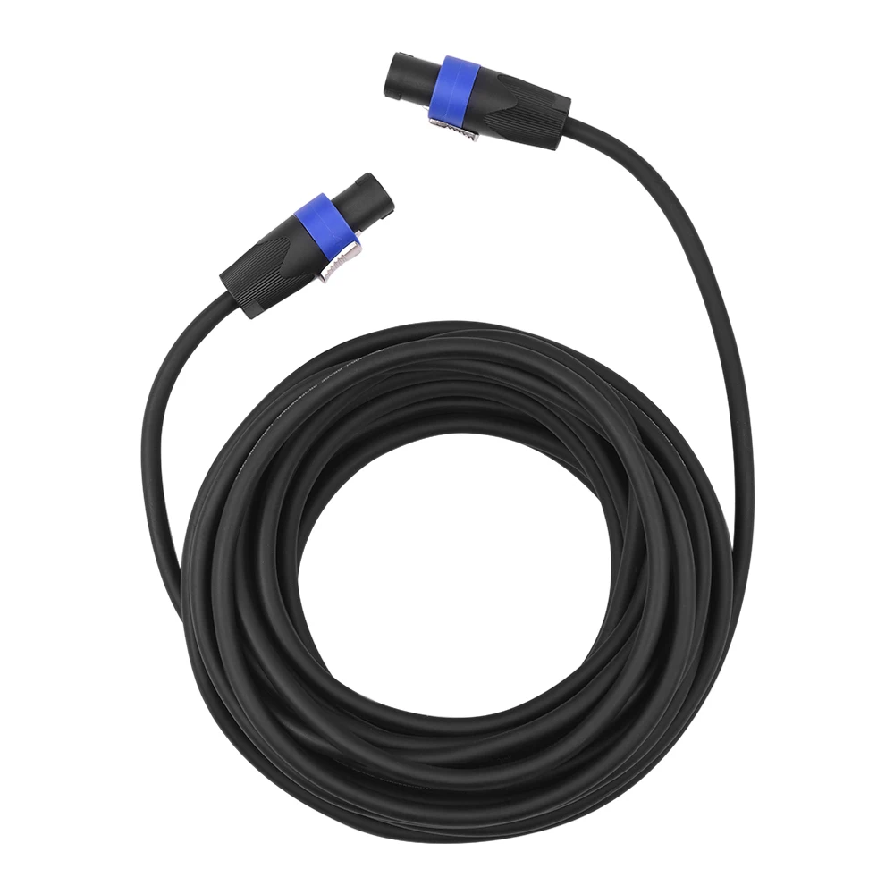 

12AWG 1m NL4FC Stage Mixer Cables Audio Amplifier Cord Speaker Connector Male to Male Four Core Oxygen