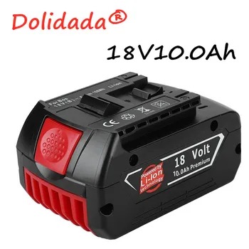 

Original 18V 10000mah Rechargeable Li-ion Battery For Bosch 18V Battery Backup 10.0A Portable Replacement BAT609 Indicator light