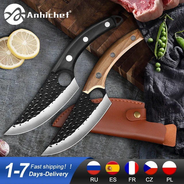 Kitchen Hunting Knife Handmade Forged Boning Knife Meat Cleaver Butcher Fish Chef Knife Stainless Steel Machete For Kitchen 1