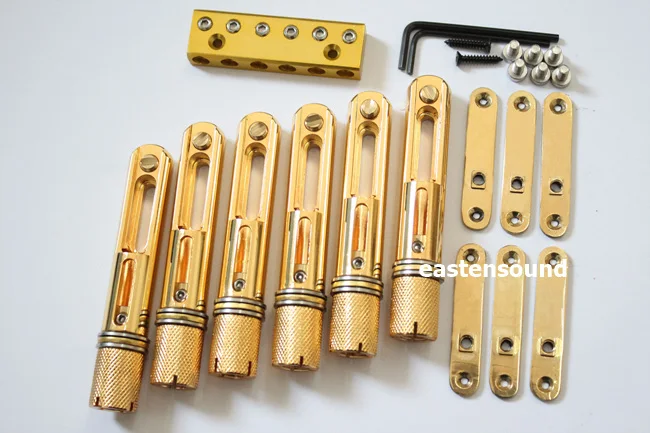 

One set 6 strings single headless bass bridge for bass