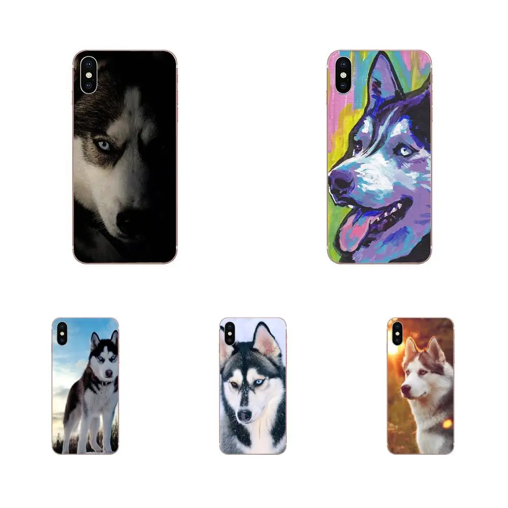 Style Design Cute Dog Siberian Husky For Galaxy Alpha Note 10 Pro A10 A20 A20E A30 A40 A50 A60 A70 A80 A90 M10 M20 M30 M40 | Мобильные