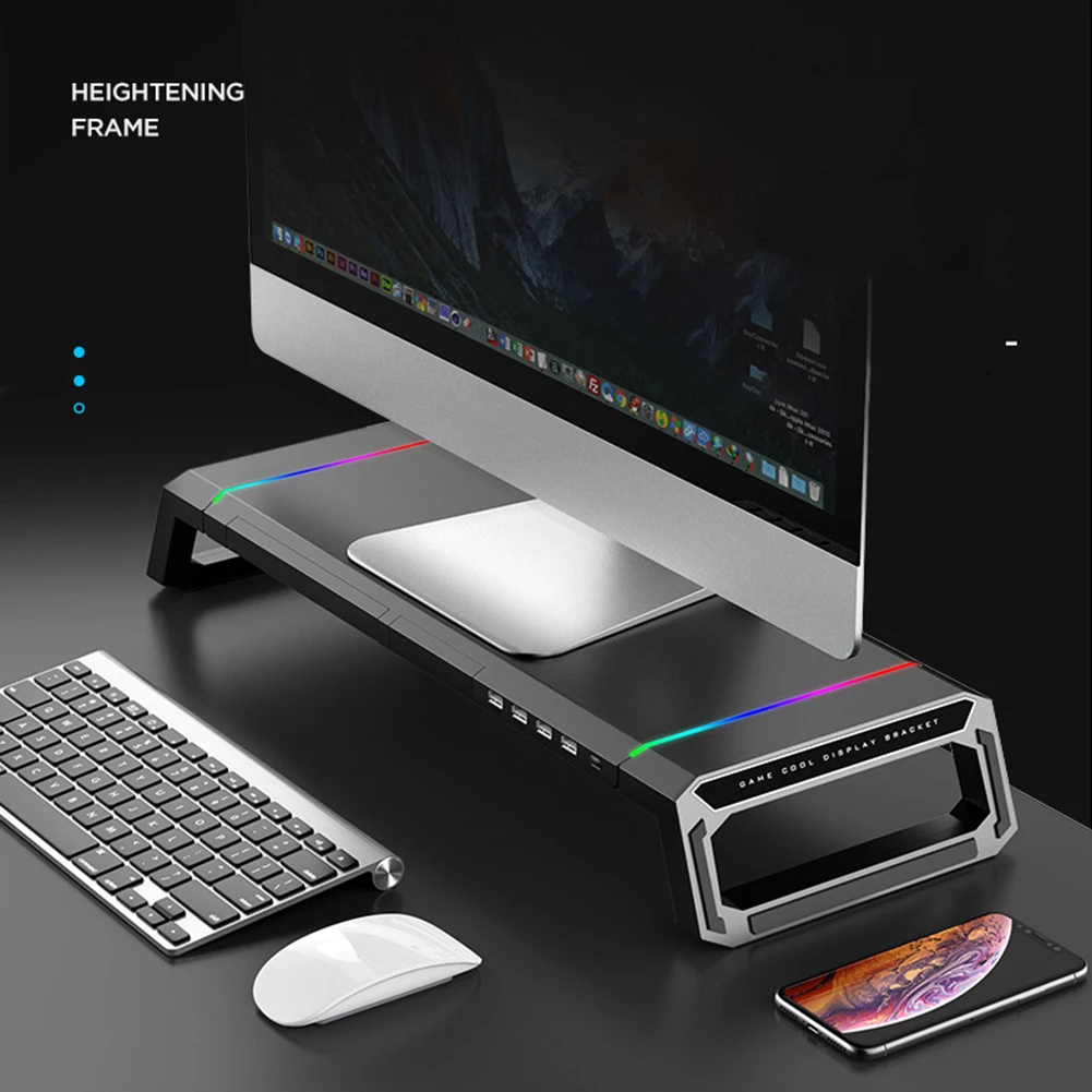 ajustável universal desktop monitor computador riser suporte para computador