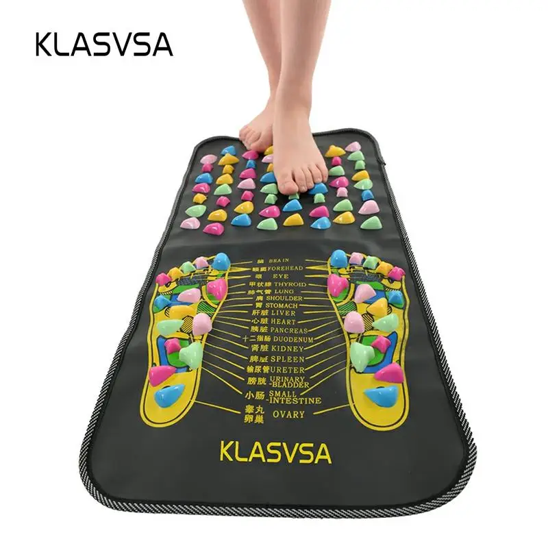 KLASVSA массажер для ног Рефлексология ходить камень шиацу подошвенный Fasciitis Малый коврик для рефлексотерапии здоровье и гигиена Акупрессура