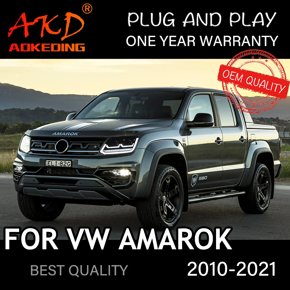 Фары для VW AMAROK 2010-2022 автомобильные светодиодные фары DRL Hella 5 ксеноновые линзы Hid H7