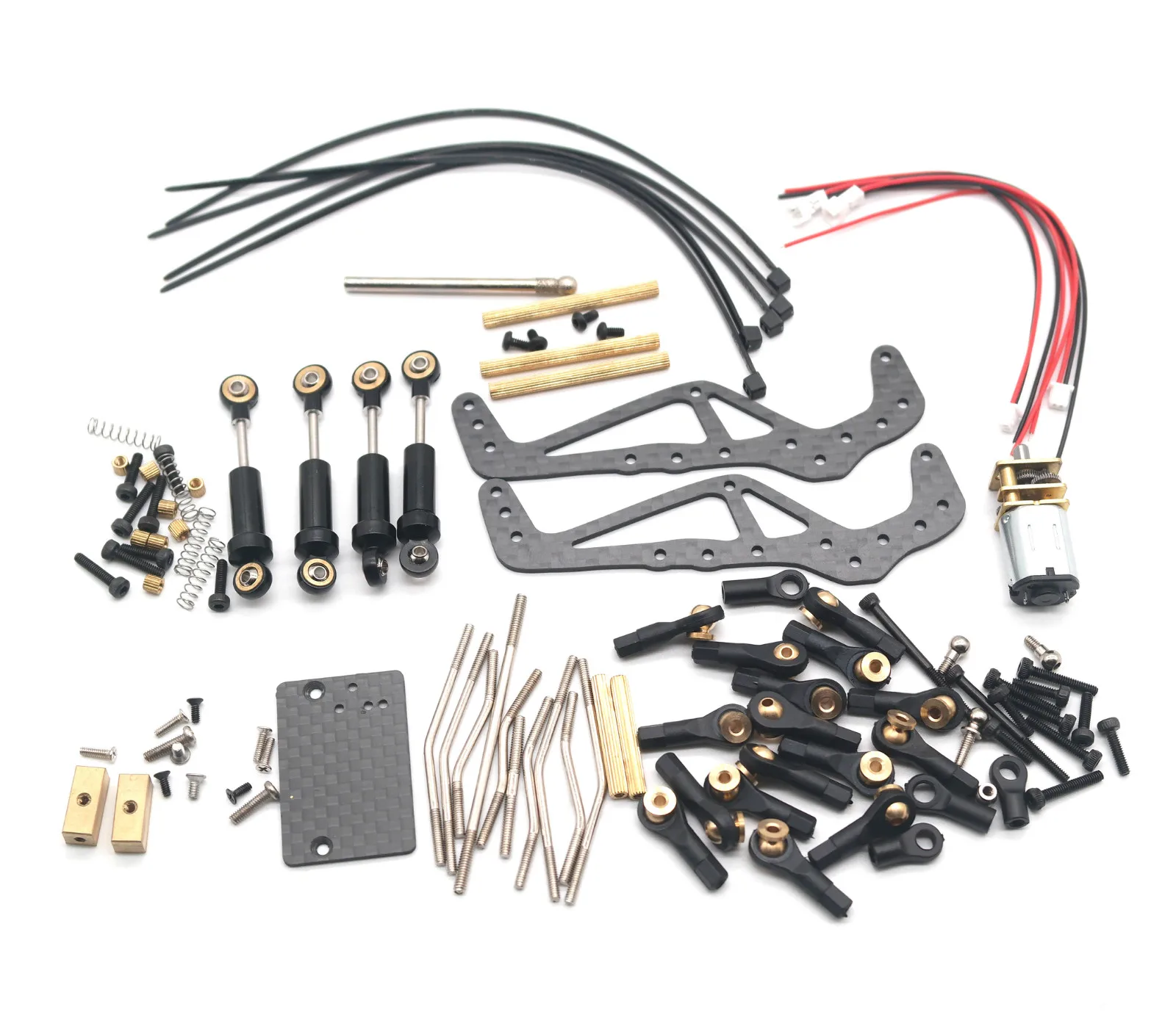 US $184.79 Dashex 124 Diy Z2 Rc Crawler Rc Car Kit Remote Control Climbing Car Strong Power