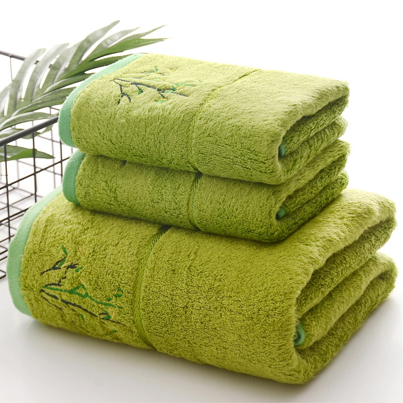 Bath Towels Bamboo Towel Set Quality Bamboo Fiber Bath Towels Set Thick Home Soft Quick Absorbent Luxury Hand Face Towels Toalha De Praia Washcloth полотенце
