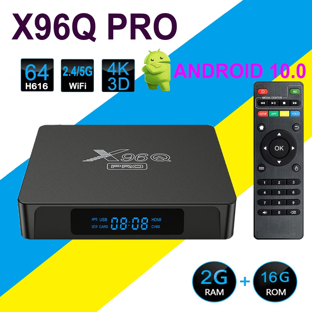 Android TV BOX X96Q pro Smart TV Android 10.0 TV BOX Allwinner H313 Quad Core 2G 16G ROM 2.4g&5G wifi 4K HD Media Player Android|Set-top Boxes| - AliExpress