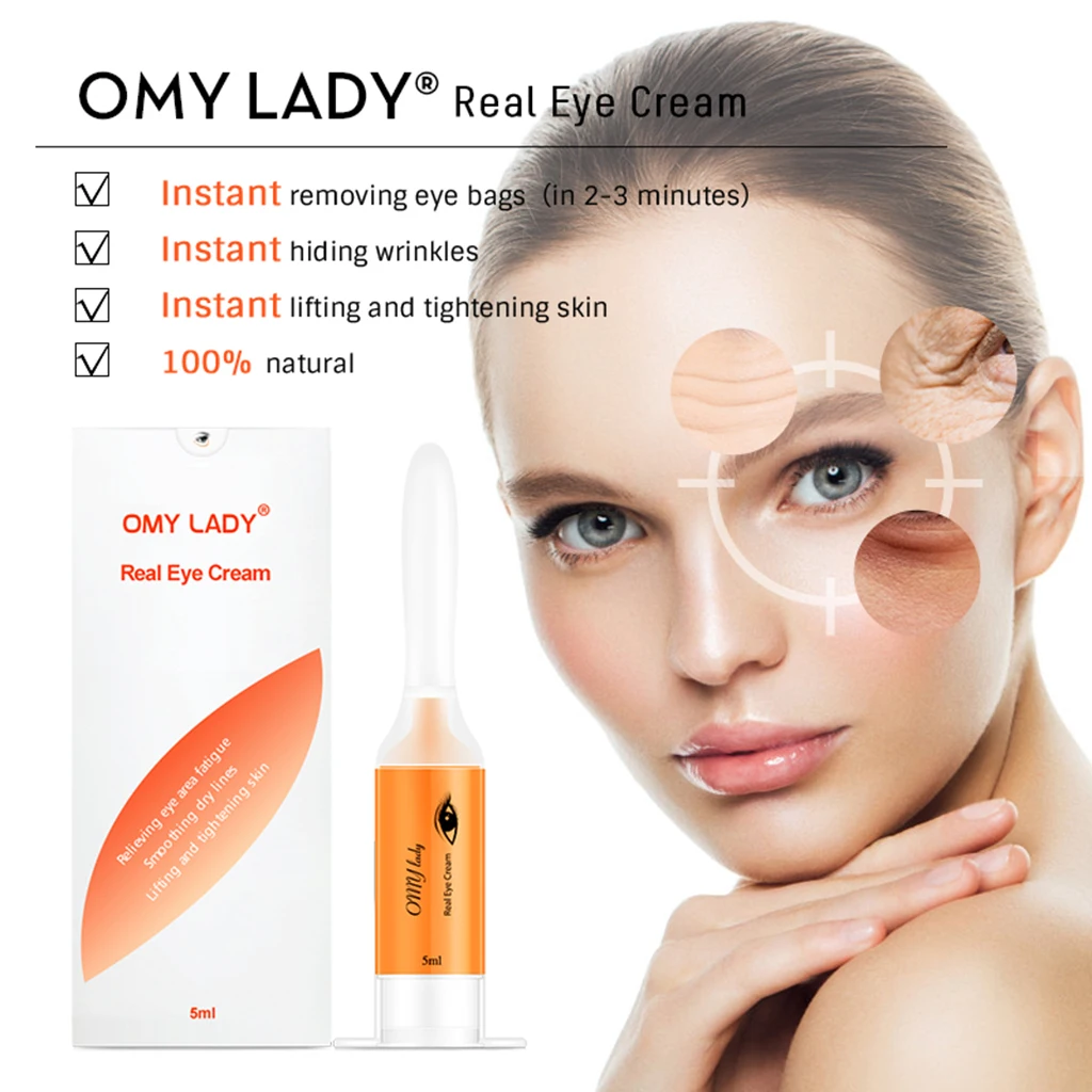 OMY LADY Advanced Repair Eye Cream Beauty Instant Firming Eye Lift-Firm Eye Care Anti-Aging Eye Cream Remove Dark Circles 5ml