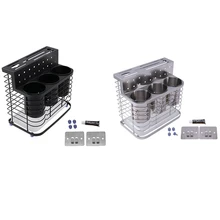 

Wall Mounted Stand Kitchen Storage Rack Knife Holder Cutlery Box Spoons Forks Organizer Container Dishware