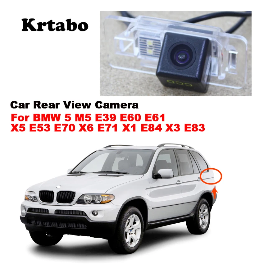 Car Parking Rear View Camera For BMW 5 M5 E39 E60 E61 X5 E53 E70 X6 E71 X1 E84 X3 E83 2005~2014 CCD HD Night Vision Waterproof