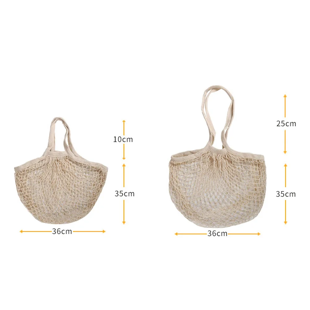 

1pcs Mesh Net Shopping Bag Reusable Grocery Bag Eco Friendly Woven Cotton Bag Fruit Storage Handbag Casual Handbag