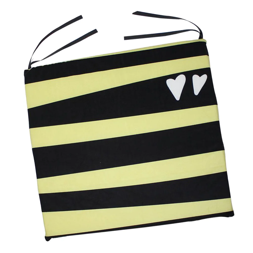 Dining Chair Seat Pads Waist Pillow Non-Slip Kitchen Chair Cushions Pads Waist Pillow with Ties Home Decoration 