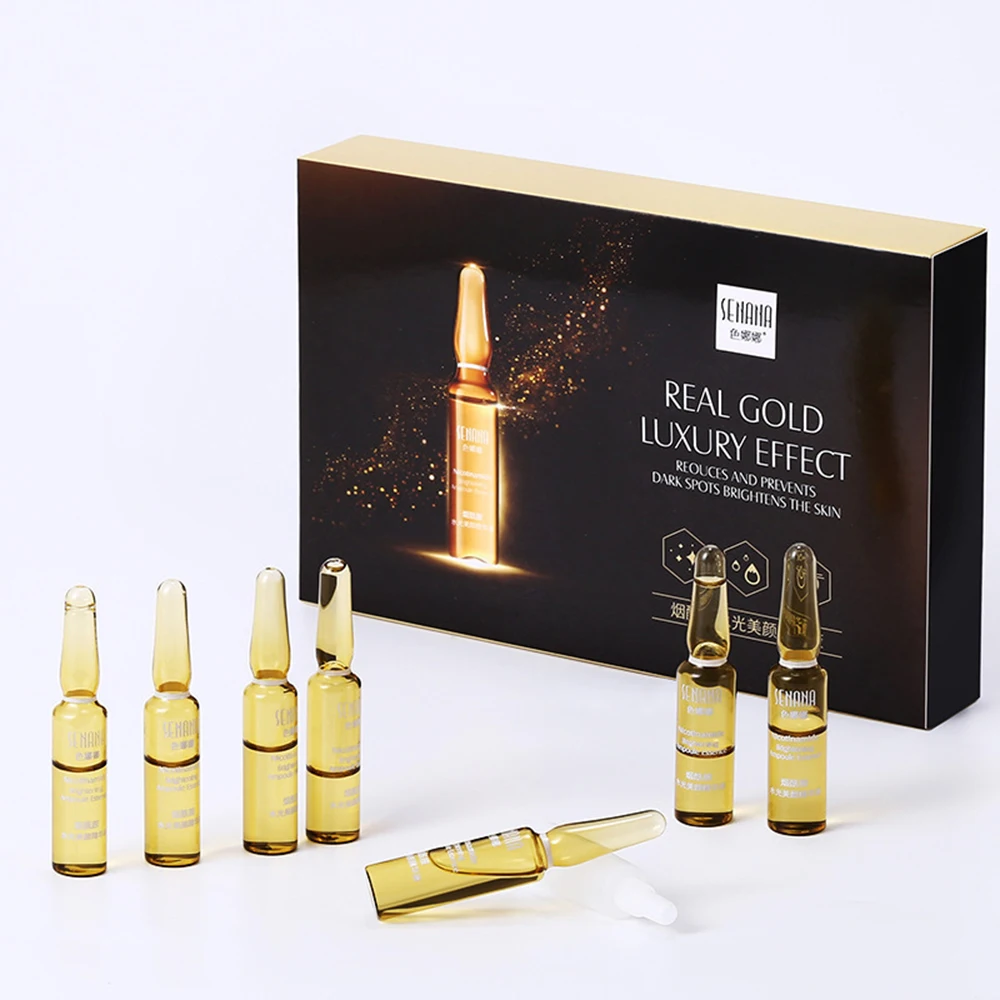 7PCS Hyaluronic acid Nicotinamide Whitening Essence Ampoule Face Essence Shrink Pores Moisturize Anti-Age Wrinkle Skin Care Sets