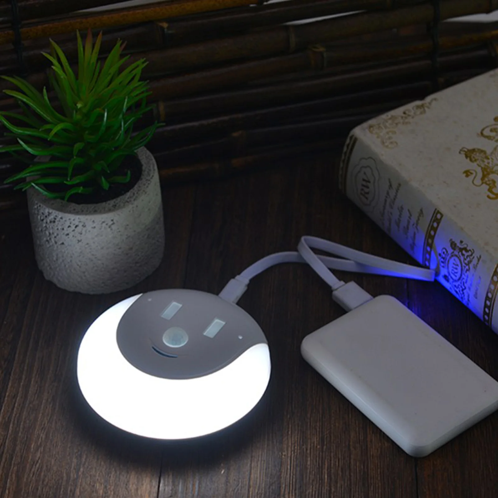 USB-светильник детский с датчиком индукции и улыбкой | Электроника