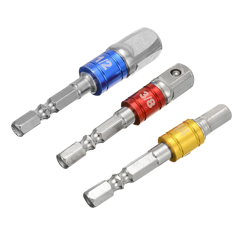 Qulaity 3 шт. 1/4 &quot3/8&quot 1/2 &quotдюймов шестигранный удлинитель ключа бар привод сверло