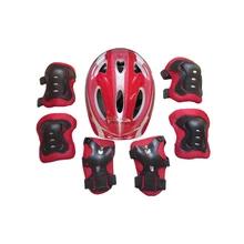 

7PCS Toddler Girls Boys Sports Protective Gear Set Protective Helmet Knee Elbow Wrist Joint Pad Set for Riding Skateboard Bike