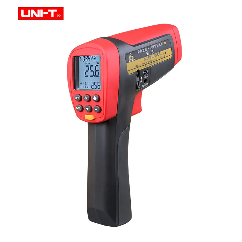 UNI-T UT305A/UT305C высокоточный бесконтактный промышленный инфракрасный термометр с К-типом Температурный Зонд USB Передача