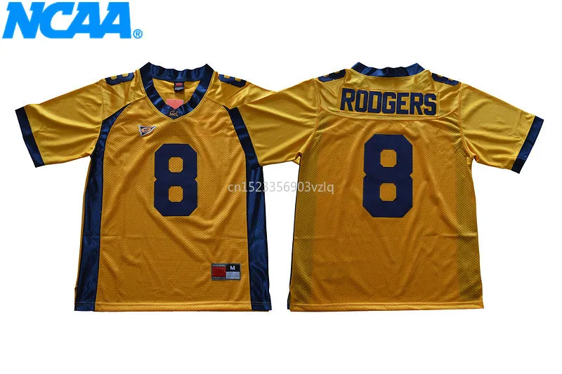 Новое поступление высокое качество NCAA Калифорния Golden Bears#17 Roogers#8 Lynch#10 футболка колледжа Limited Джерси S-XXXL