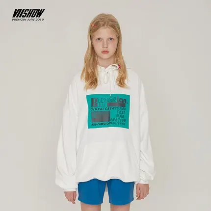 White VIISHOW, брендовая Осенняя мужская хлопковая толстовка, толстовки для мужчин и женщин, свитшоты, Прямая поставка,, мужские толстовки WD2559193 - Цвет: White